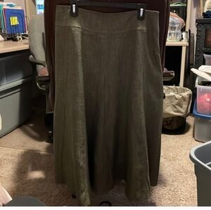 Elegant Brown A-line Skirt for Women